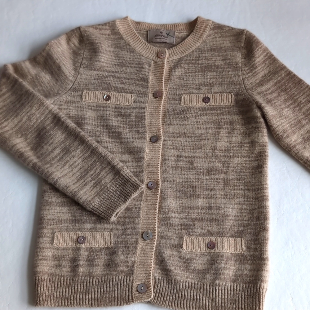 Khan Bogs Mongolian Cashmere Sweater Cardigan Women's Size XS